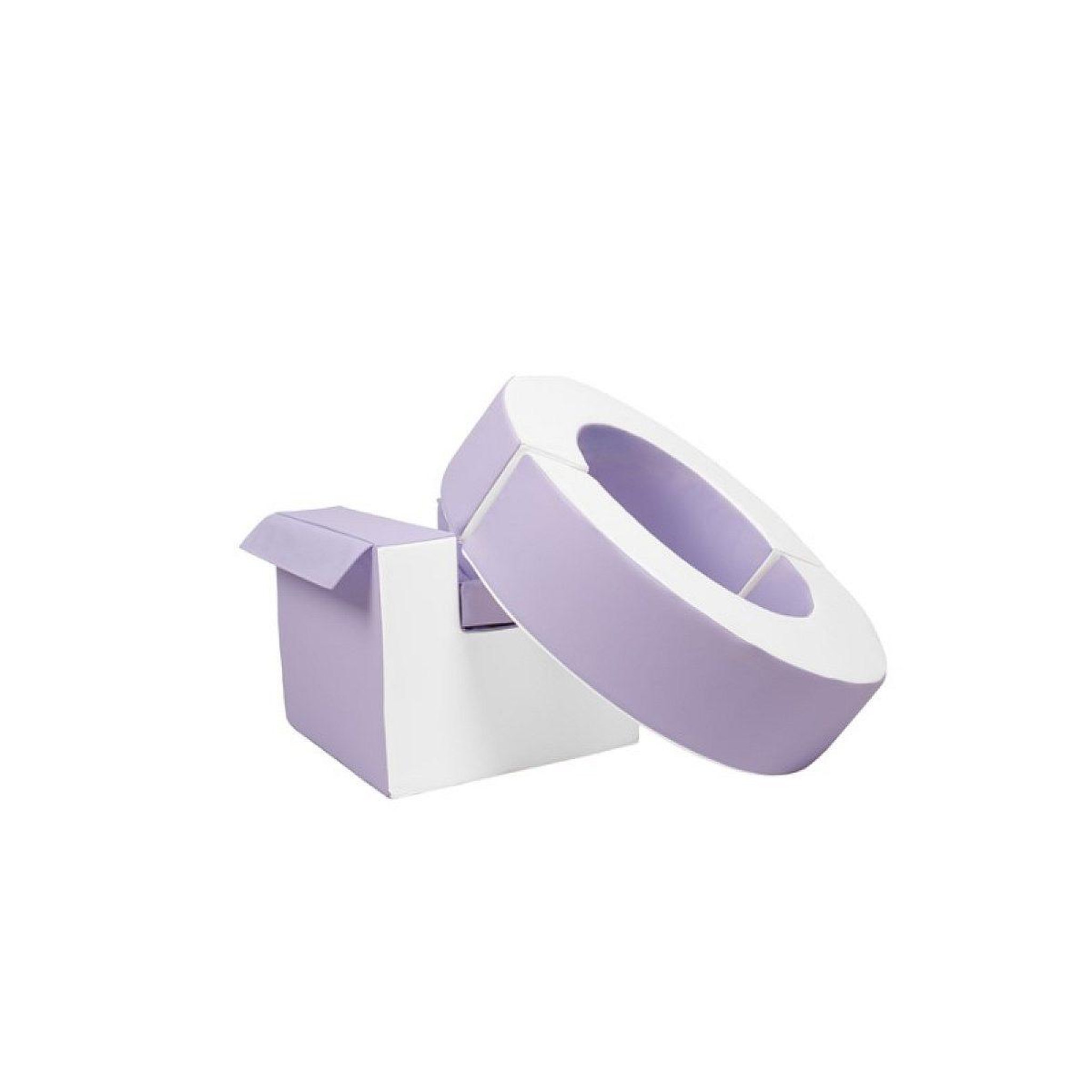 Voir la diapositive 3 : VELINDA Ensemble de cerceaux 3 blocs blanc lilas