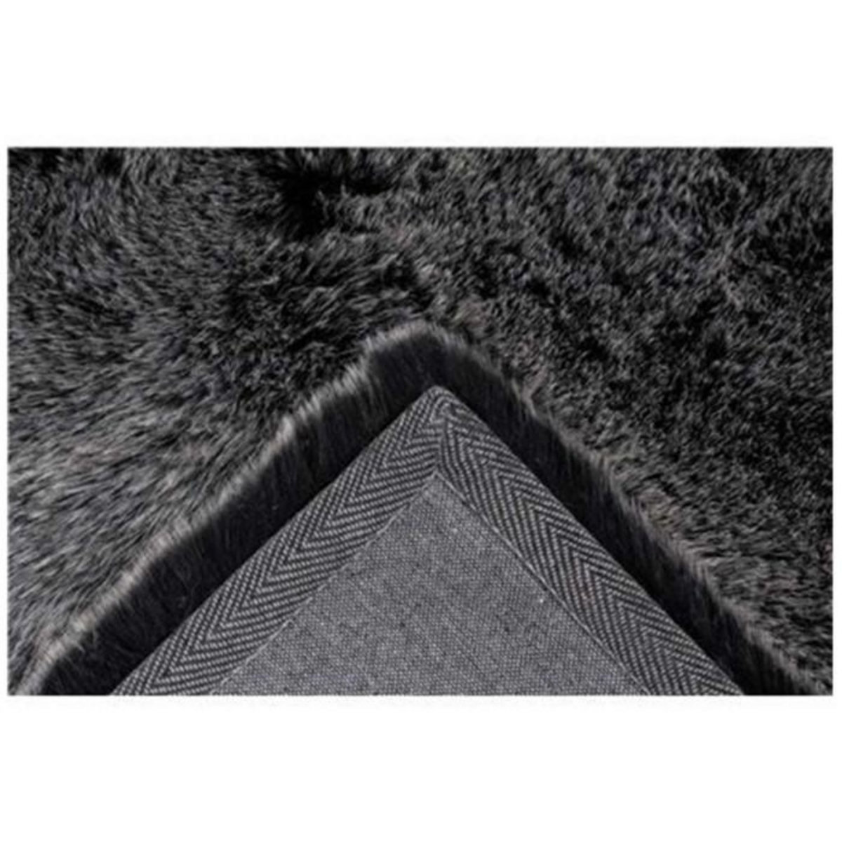 Paris Prix Tapis Imitation Fourrure à Poils Longs  Tender  Anthracite