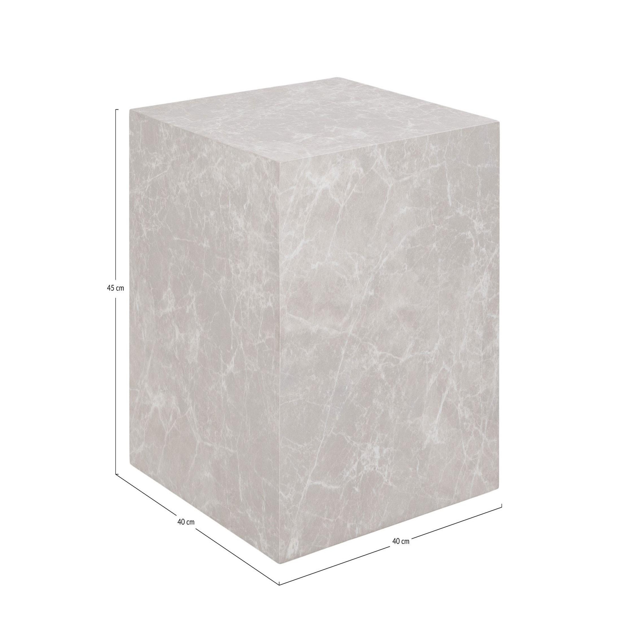 Voir la diapositive 3 : LISA DESIGN Pula - bout de canapé - effet marbre - 40 cm