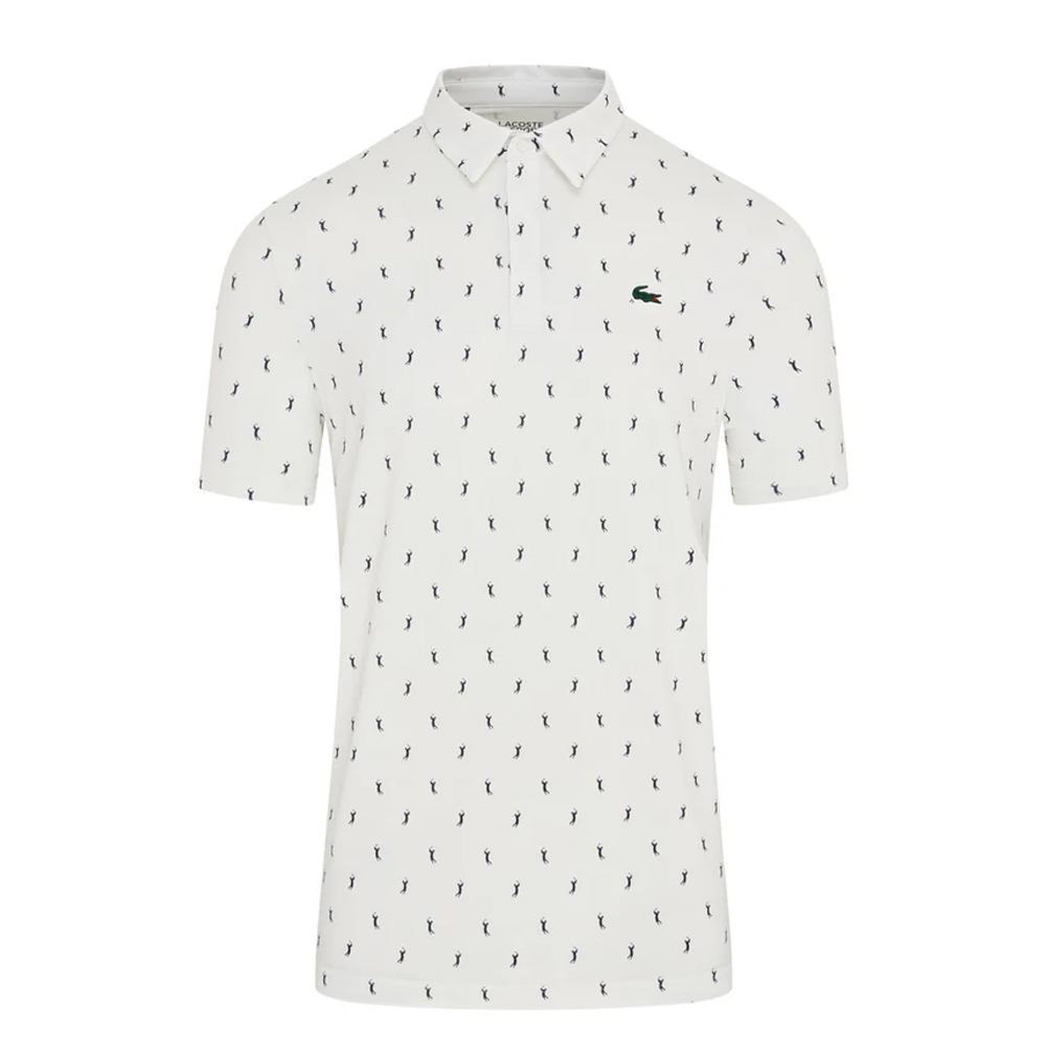 Voir la diapositive 2 : Lacoste Polo de golf blanc homme lacoste regular fit protection uv