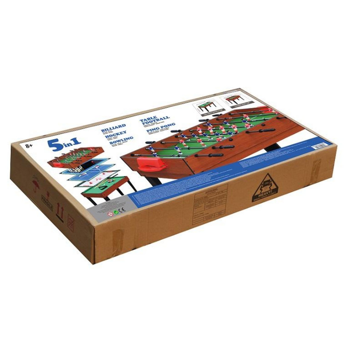 One Two Fun Table de jeux 5 en 1