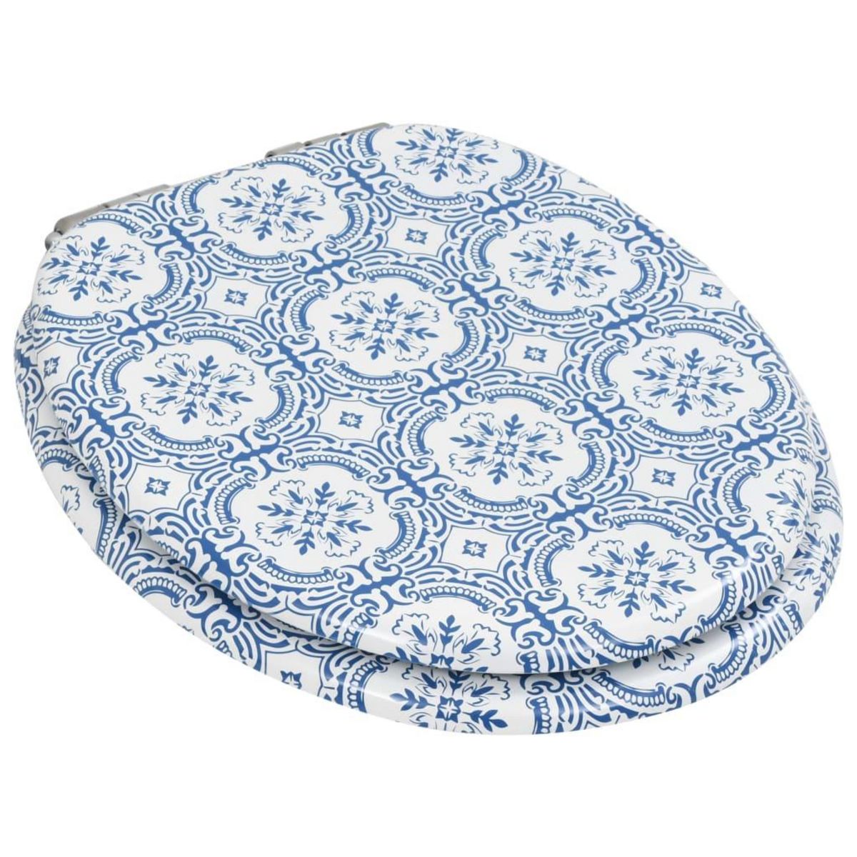 VIDAXL Siege WC MDF Couvercle a fermeture en douceur Porcelaine