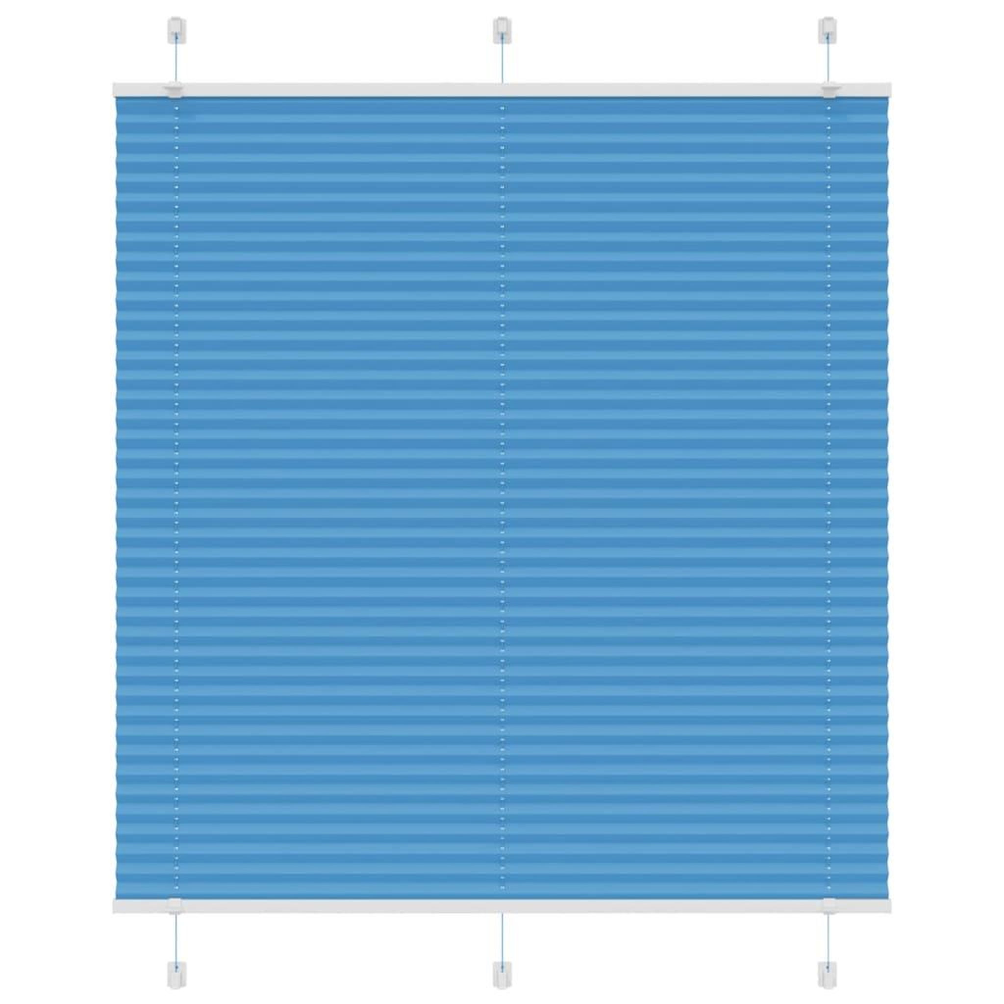 VIDAXL Store plisse bleu 120x150 cm largeur du tissu 119,4cm polyester