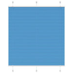 VIDAXL Store plisse bleu 120x150 cm largeur du tissu 119,4cm polyester