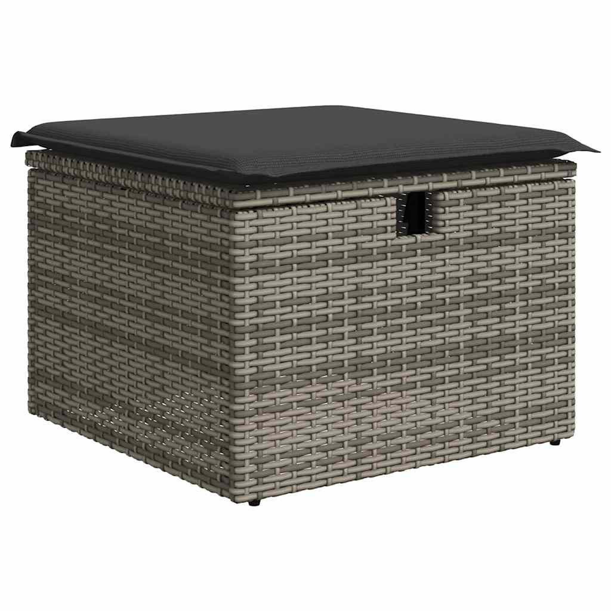 Voir la diapositive 5 : VIDAXL Salon de jardin 8 pcs avec coussins gris resine tressee