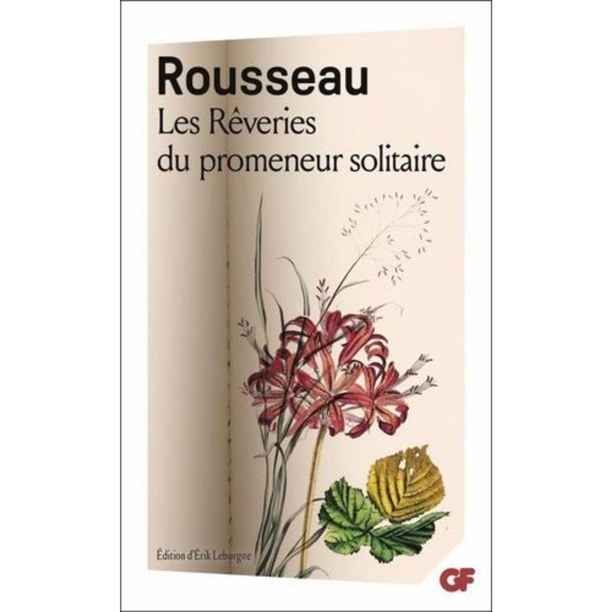 LES REVERIES DU PROMENEUR SOLITAIRE, Rousseau Jean-Jacques