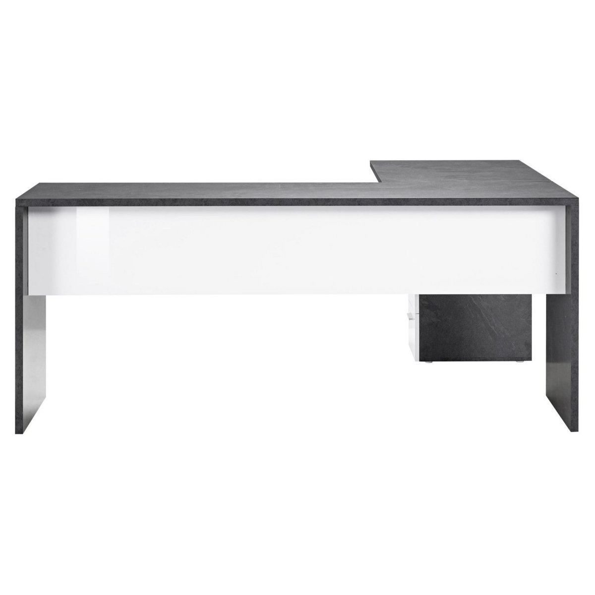 Bureau d'angle droit 3 tiroirs 180 cm VASTO