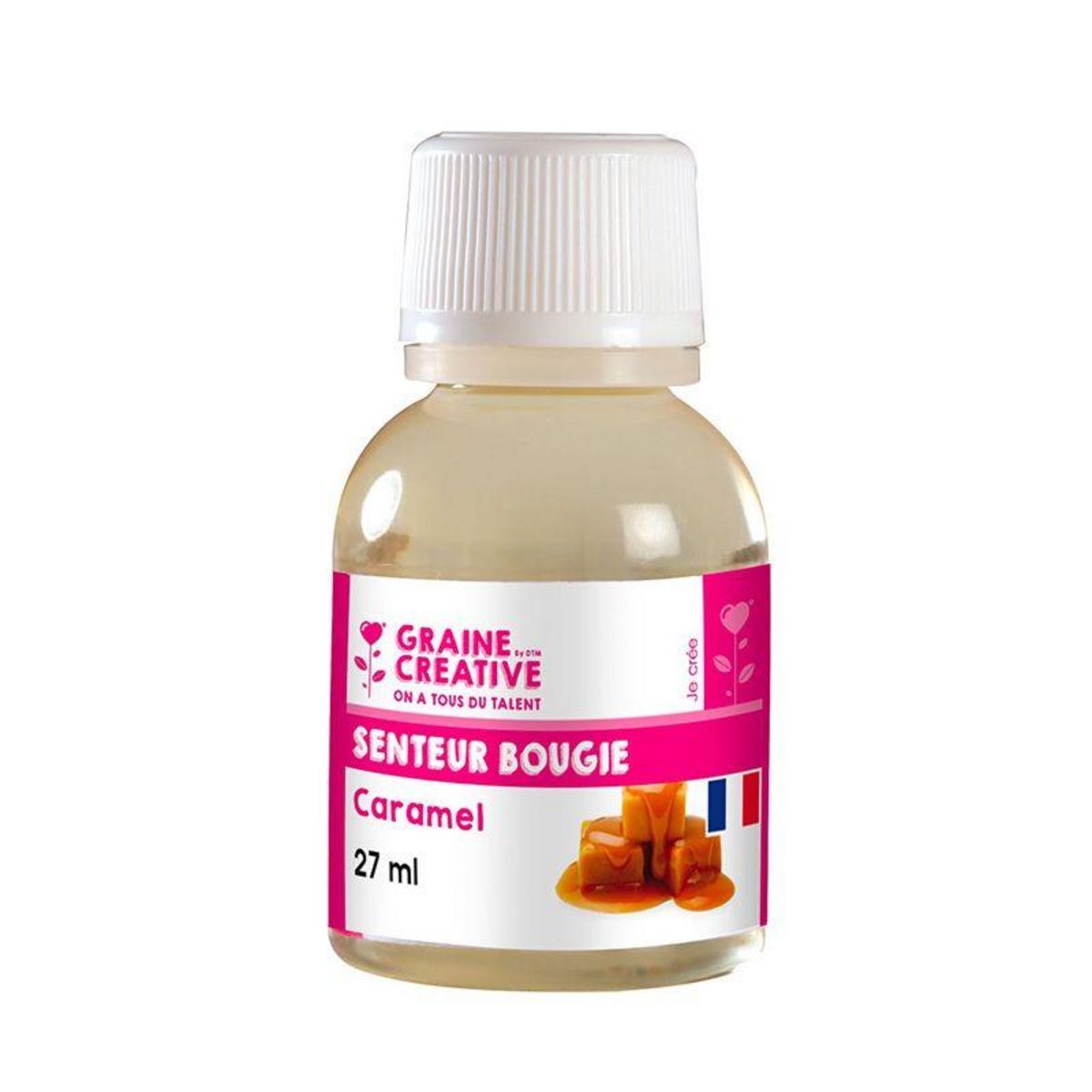 Graine créative Parfum pour bougie - senteur Caramel 27 ml