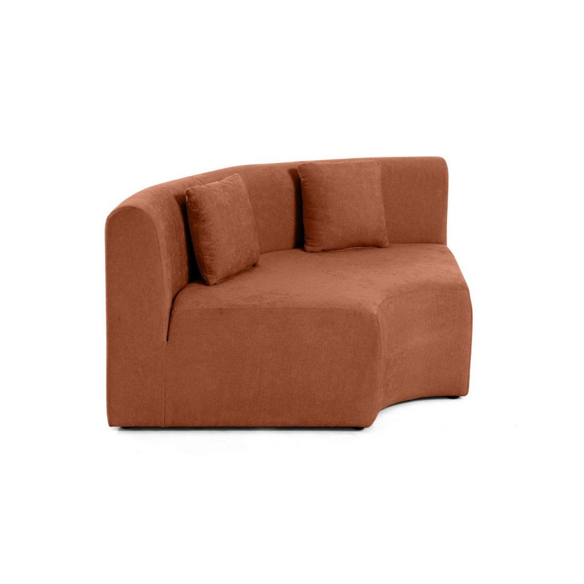 LISA DESIGN Ikare - module d'assise d'angle réversible - en tissu