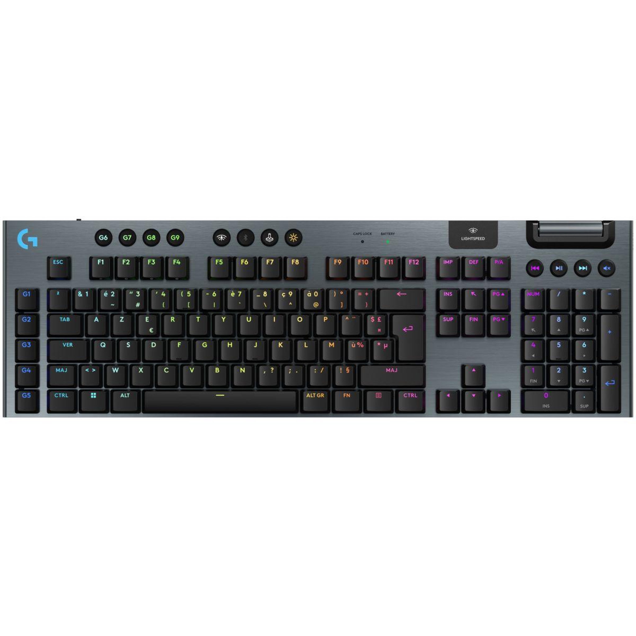 Logitech Clavier gamer sans fil g915 x lightspeed tactile noir