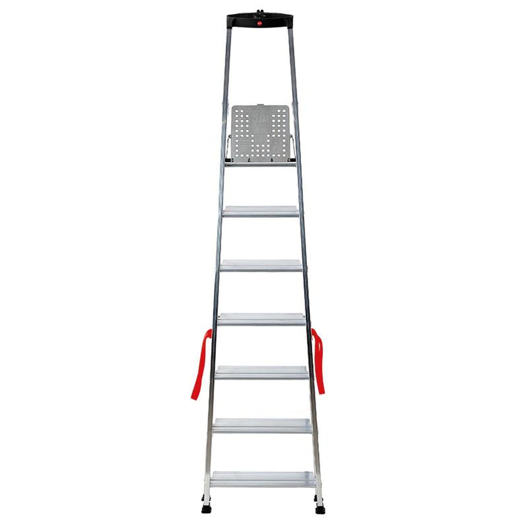 Voir la diapositive 2 : HAILO Escabeau professionnel pliable en aluminium 7 marches larges Hailo Alu Pro