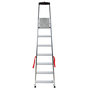 Voir la diapositive 2 : HAILO Escabeau professionnel pliable en aluminium 7 marches larges Hailo Alu Pro