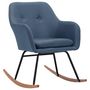 Voir la diapositive 2 : VIDAXL Chaise à bascule Bleu Tissu