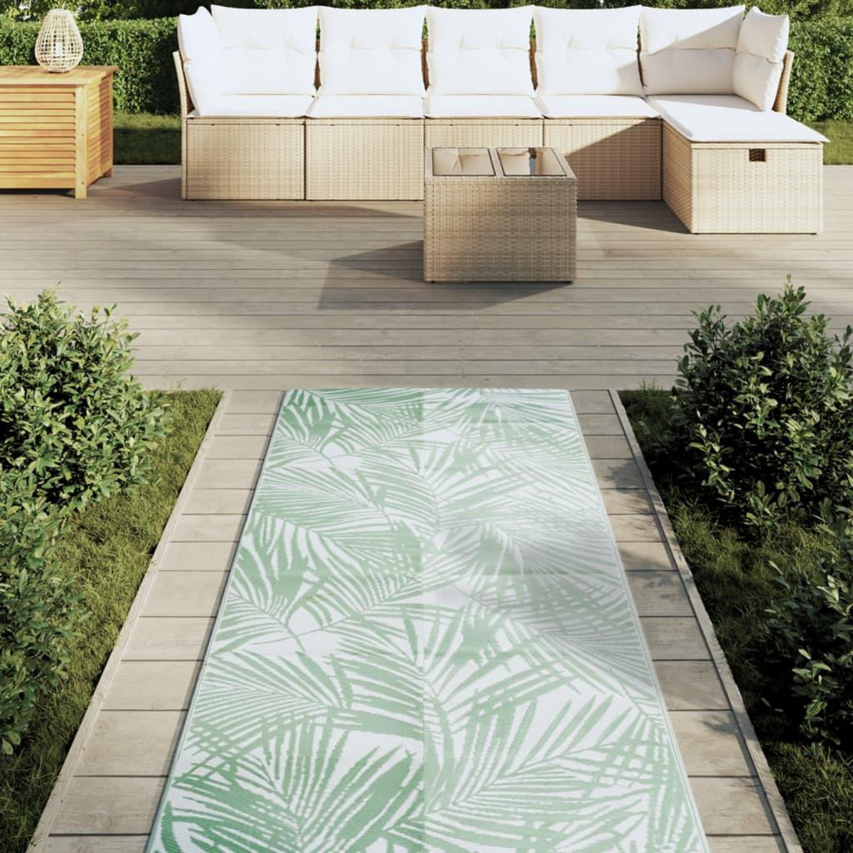 VIDAXL Tapis d'exterieur ARAKIL vert 80x250 cm PP