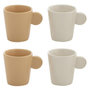 Voir la diapositive 1 : Paris Prix Lot de 4 Tasses  Avery  22cl Crème & Blanc