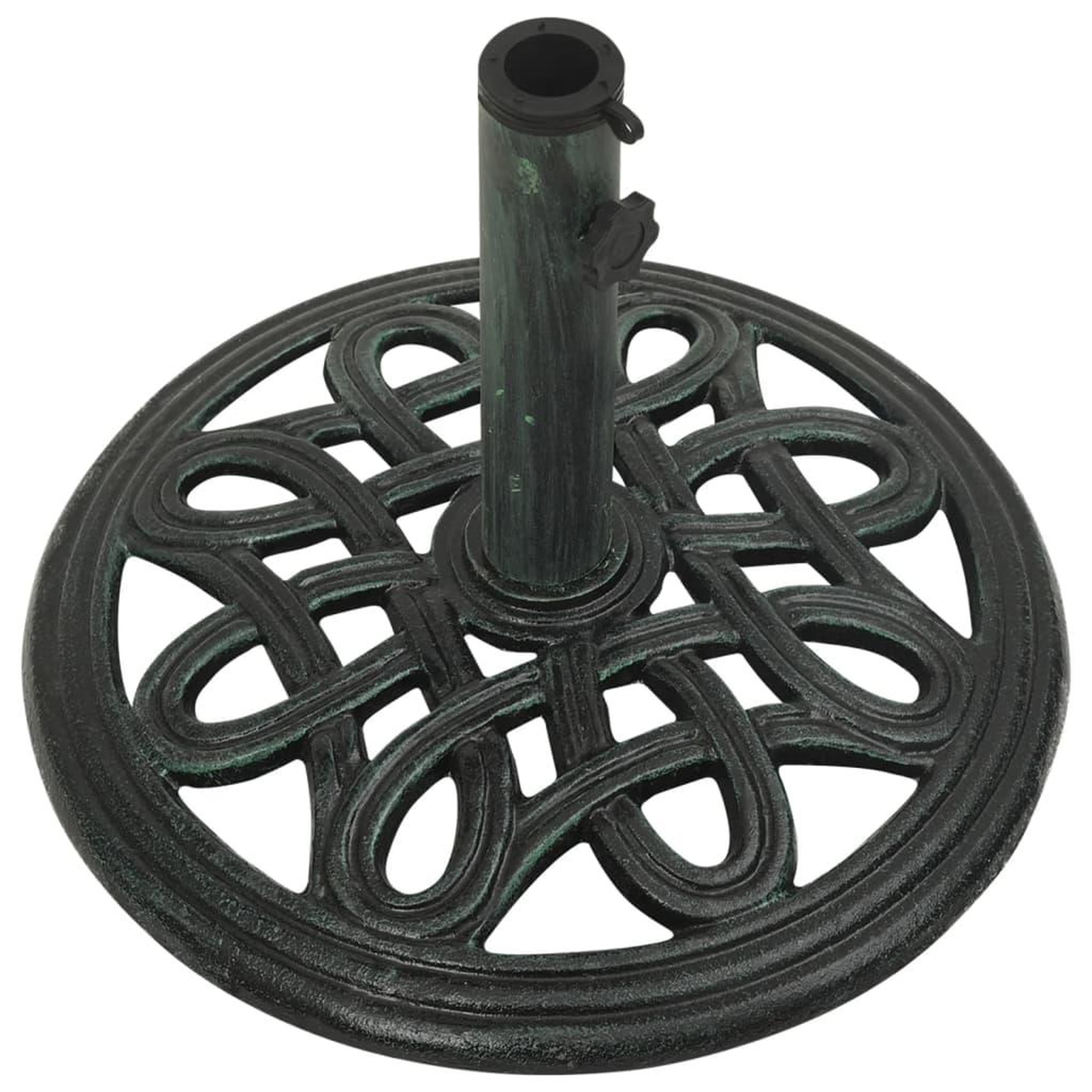 Voir la diapositive 3 : VIDAXL Socle de parasol Vert 40x40x32 cm Fonte