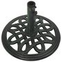 Voir la diapositive 3 : VIDAXL Socle de parasol Vert 40x40x32 cm Fonte