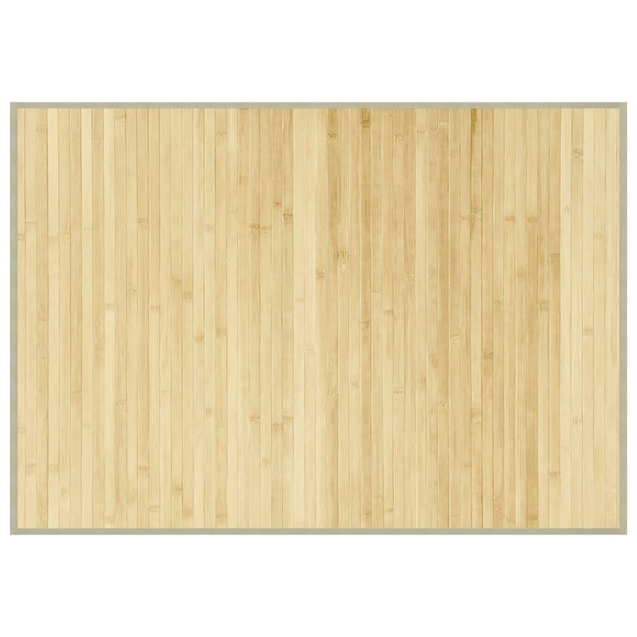 Voir la diapositive 2 : VIDAXL Tapis rectangulaire naturel clair 70x100 cm bambou