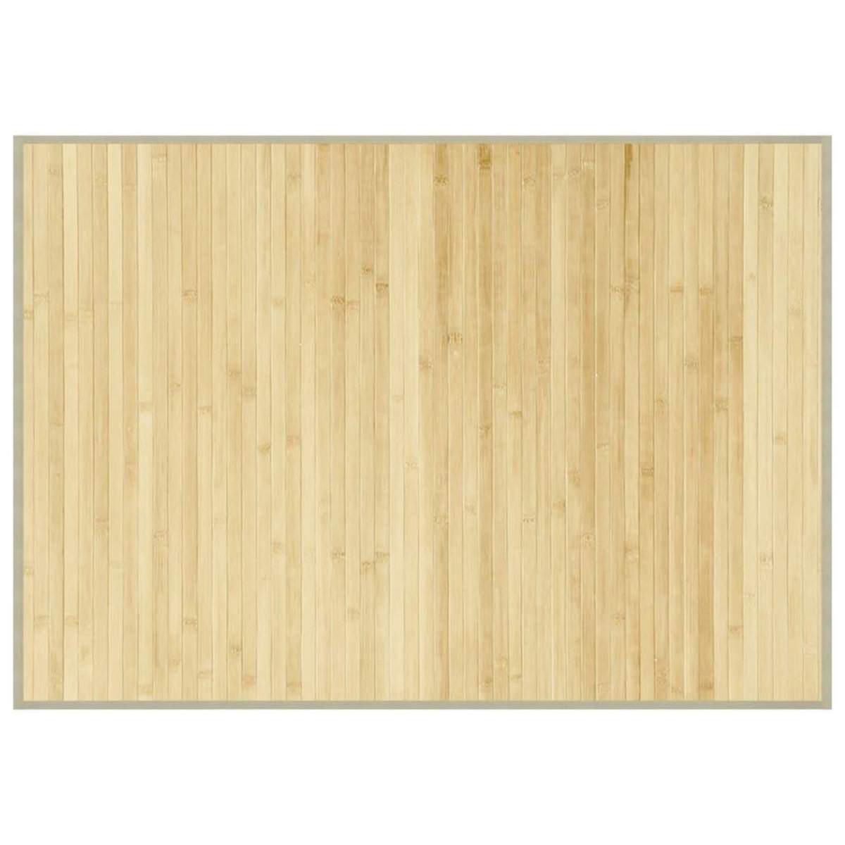 VIDAXL Tapis rectangulaire naturel clair 70x100 cm bambou