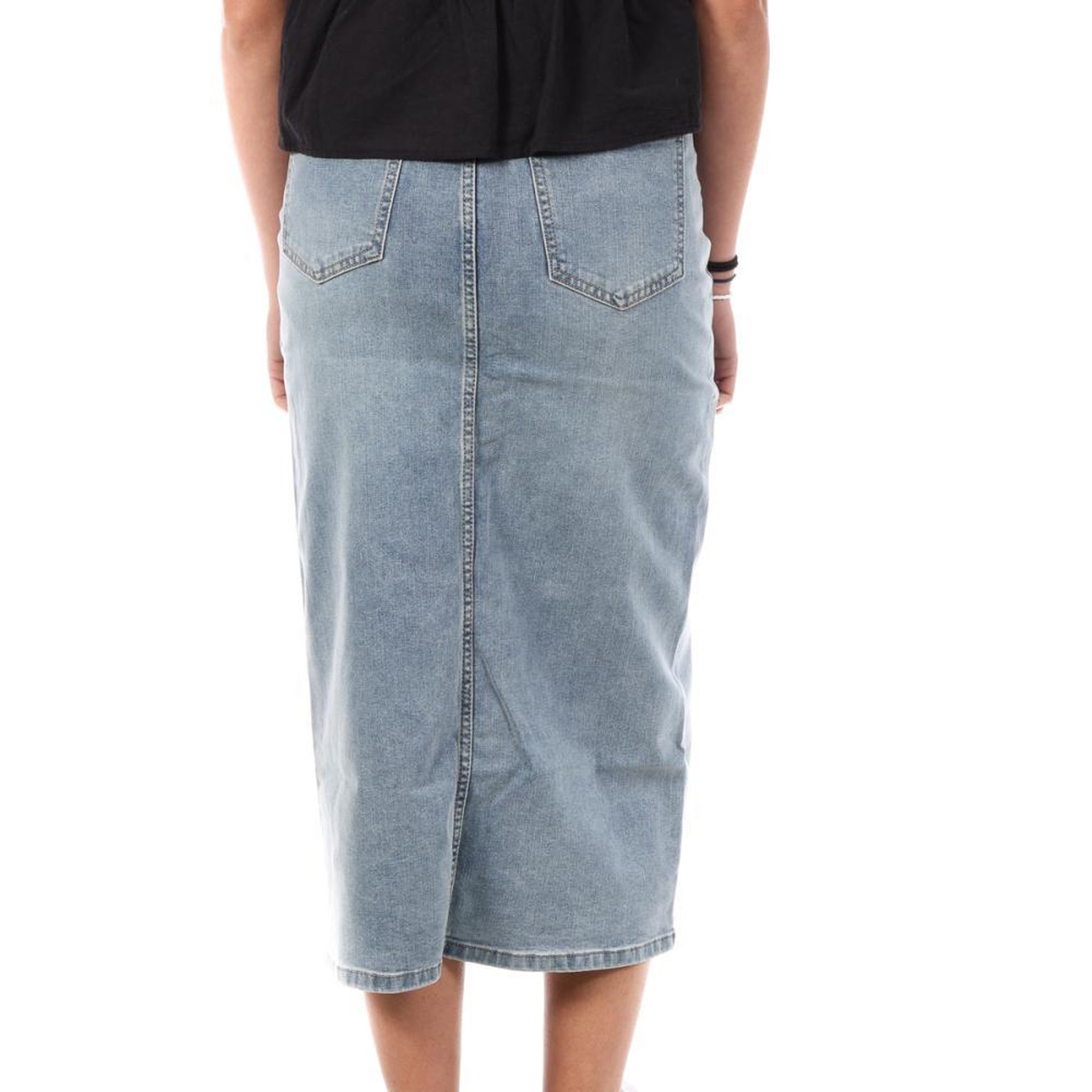Voir la diapositive 2 : MONDAY PREMIUM Jupe en Jean Bleu Femme Monday Premium Elephant