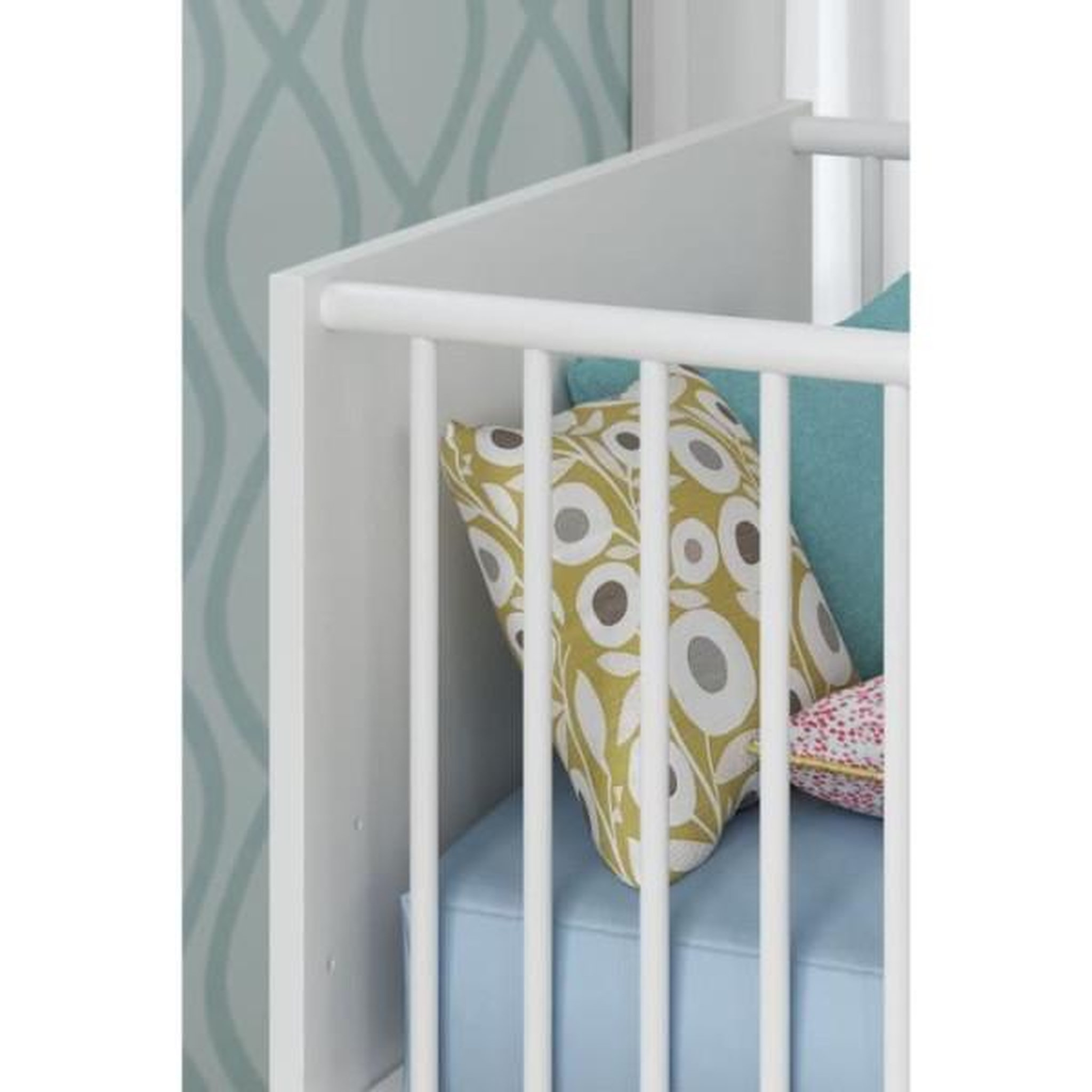 Voir la diapositive 5 : Trendteam Chambre bébé Duo : Lit 70 x 140 cm + Commode a langer NIKO - Blanc - TREND TEAM