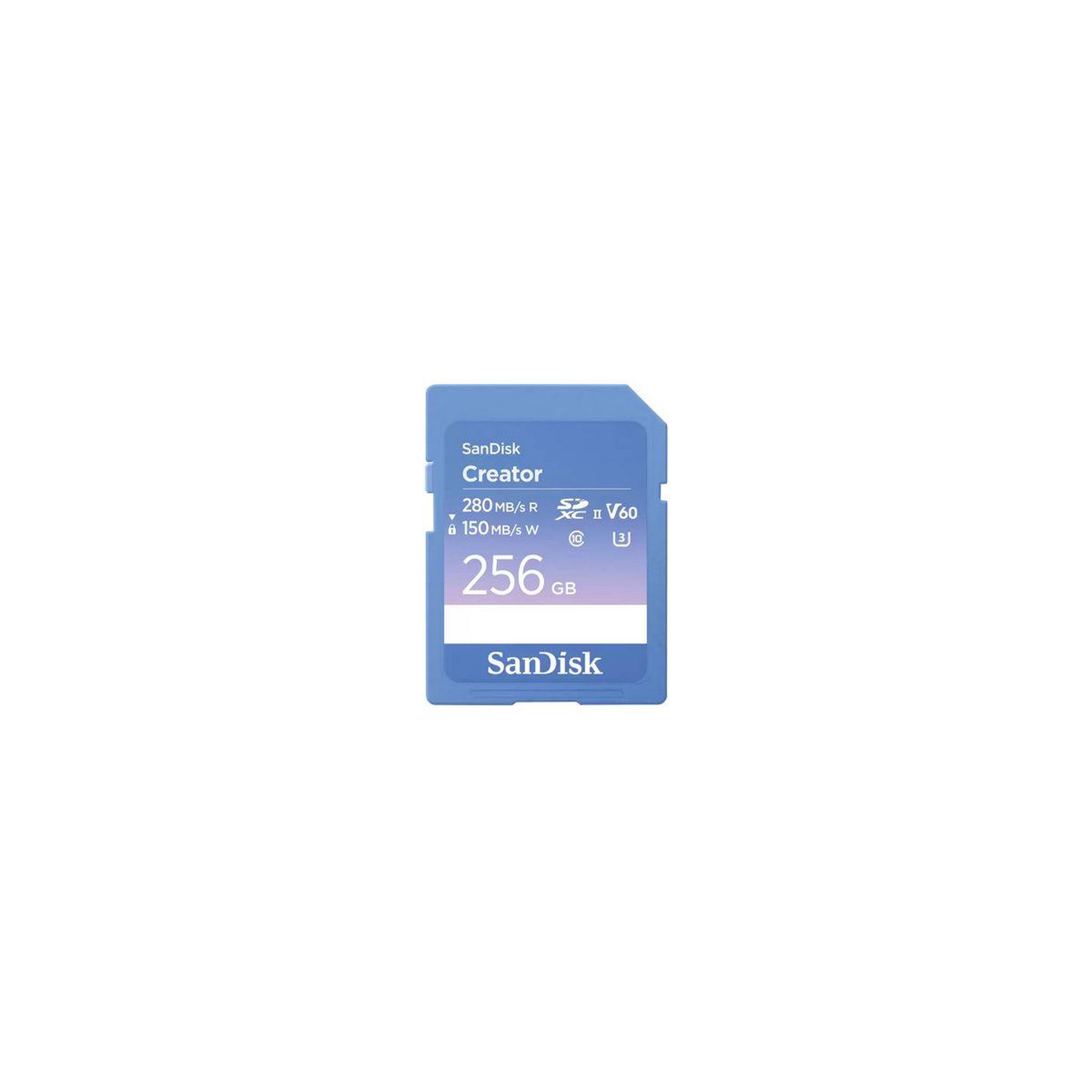 Voir la diapositive 1 : SANDISK Carte SD 256Go UHS-II  Creator