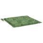 Voir la diapositive 5 : VIDAXL Coussins de chaise lot de 4 motif de feuilles 40x40x3 cm tissu