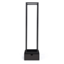 Voir la diapositive 3 : ID MARKET Range bûches vertical acier noir H. 125 cm avec tiroir