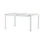 Voir la diapositive 5 : Paris Prix Table de Jardin en Teck  Togo  150cm Blanc