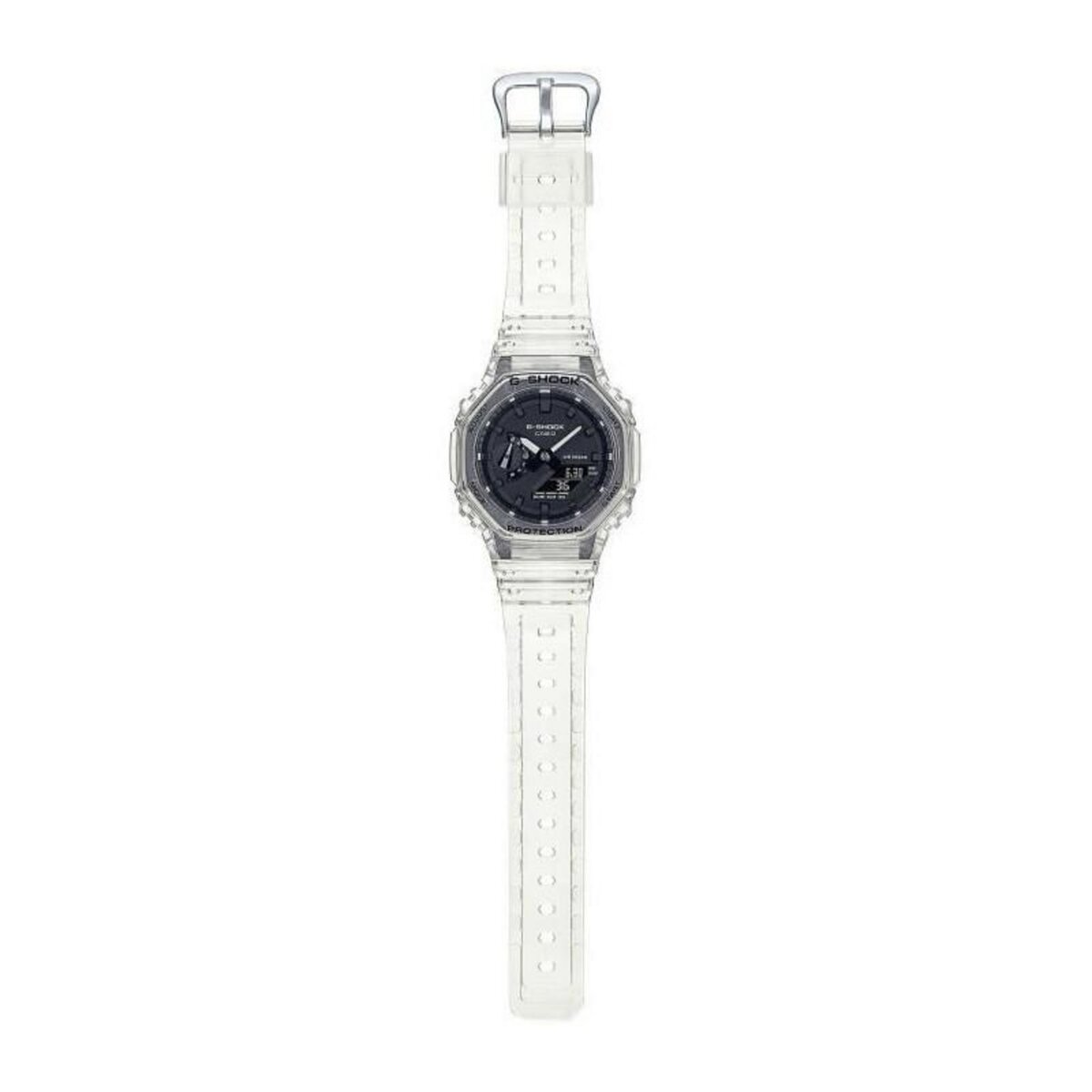 CASIO Montre G-SHOCK - CASIO - Resitante aux chocs - Multifonctions - Blanc transparent