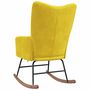 Voir la diapositive 5 : VIDAXL Chaise a bascule Jaune moutarde Velours