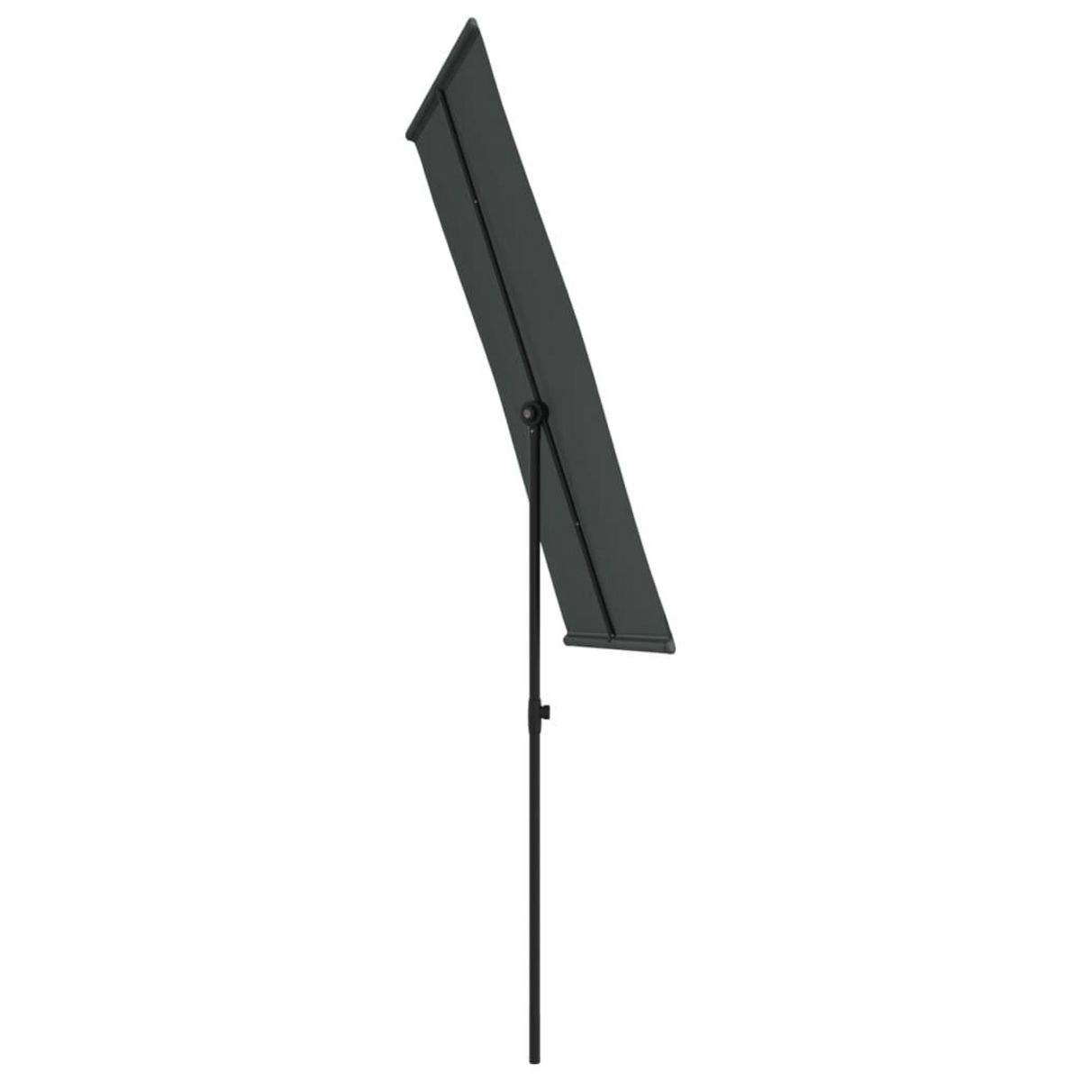 VIDAXL Parasol de jardin avec mat en aluminium 180x110 cm anthracite