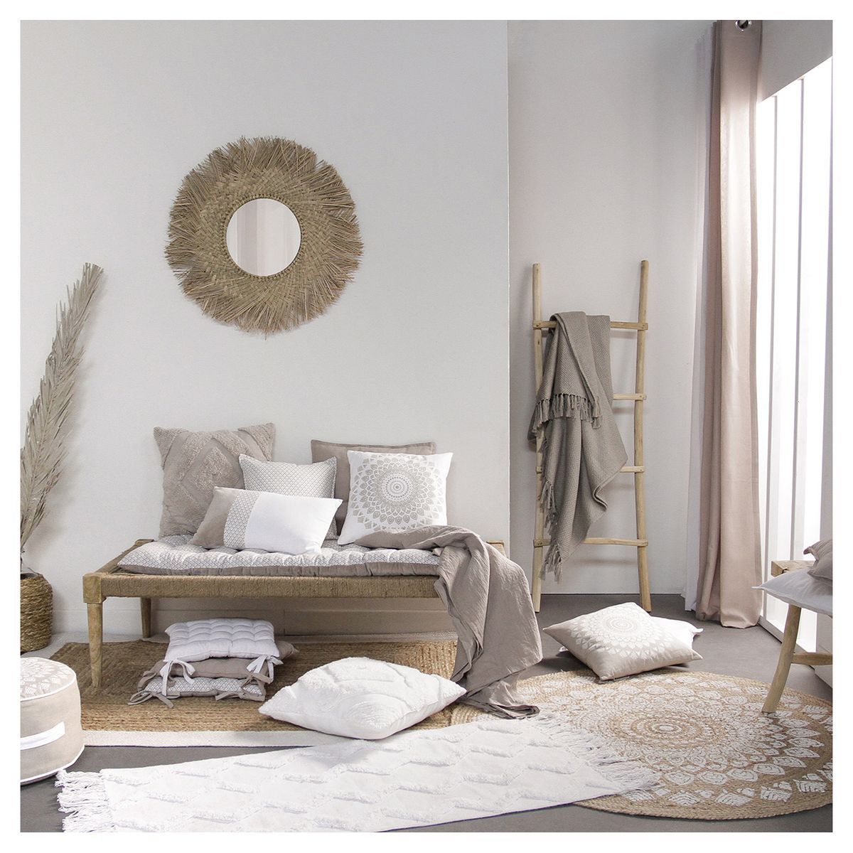 TODAY Coussin déco en coton KARMA