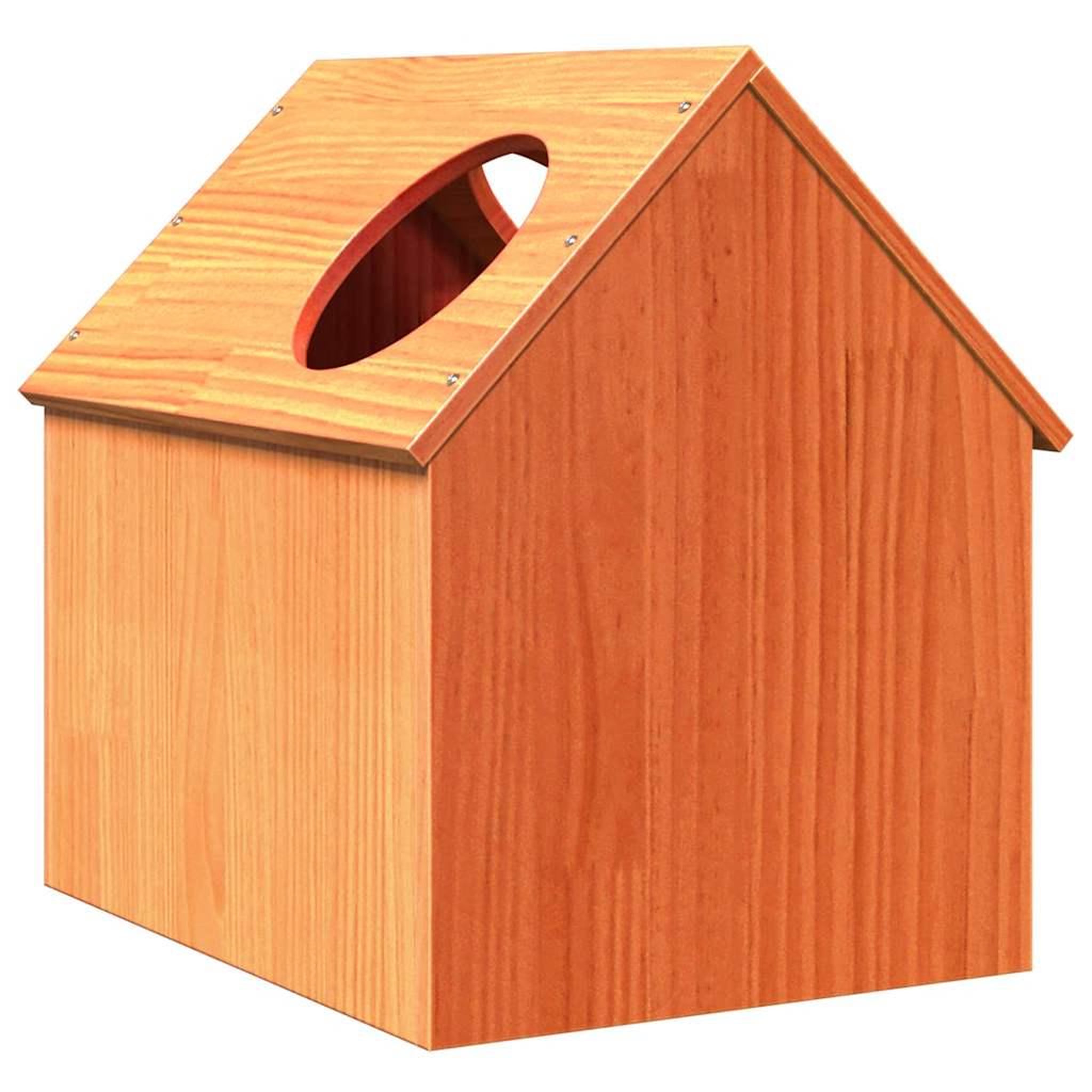 Voir la diapositive 5 : VIDAXL Maison pour chat cire marron 41x50x50 cm bois de pin massif