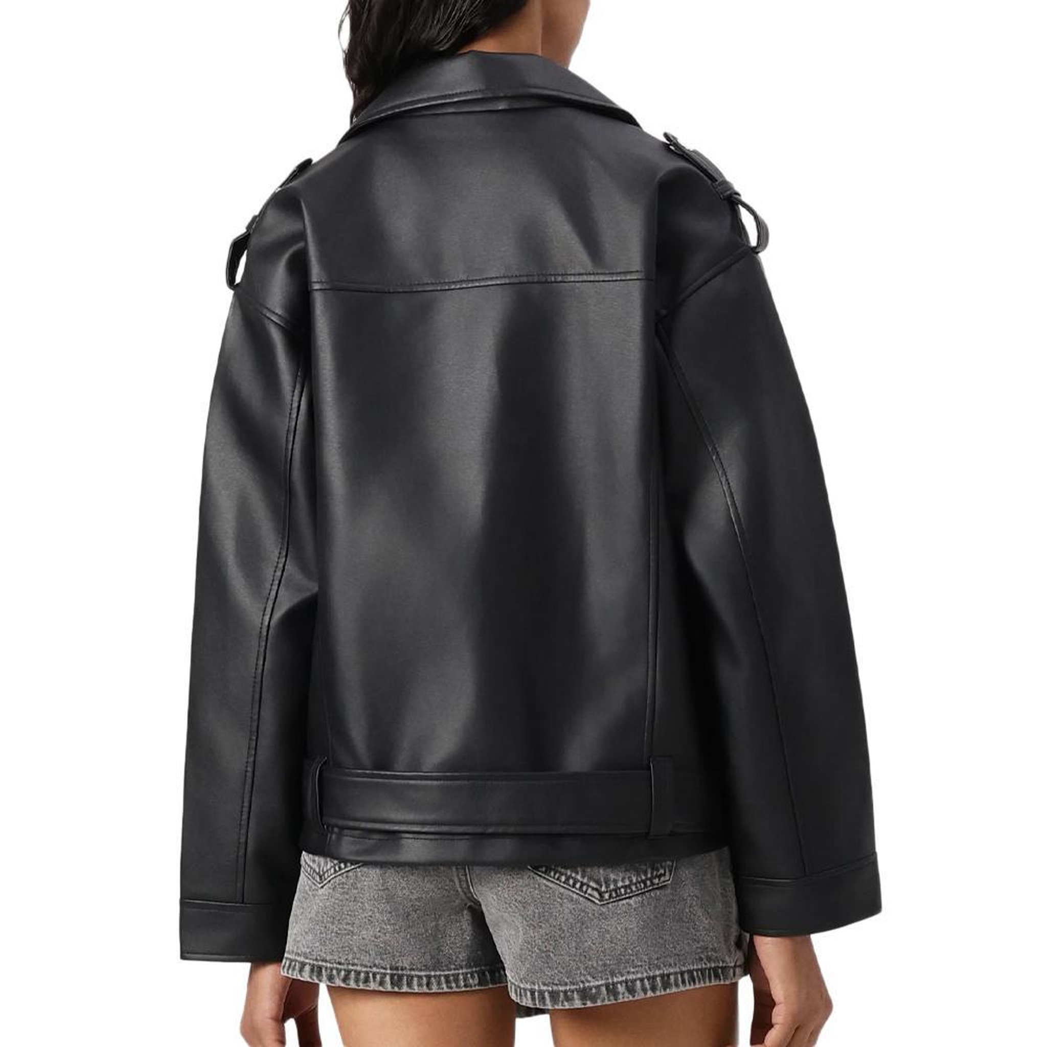 Voir la diapositive 2 : NOISY MAY Veste Oversize Noire Femme Noisy May Paulina