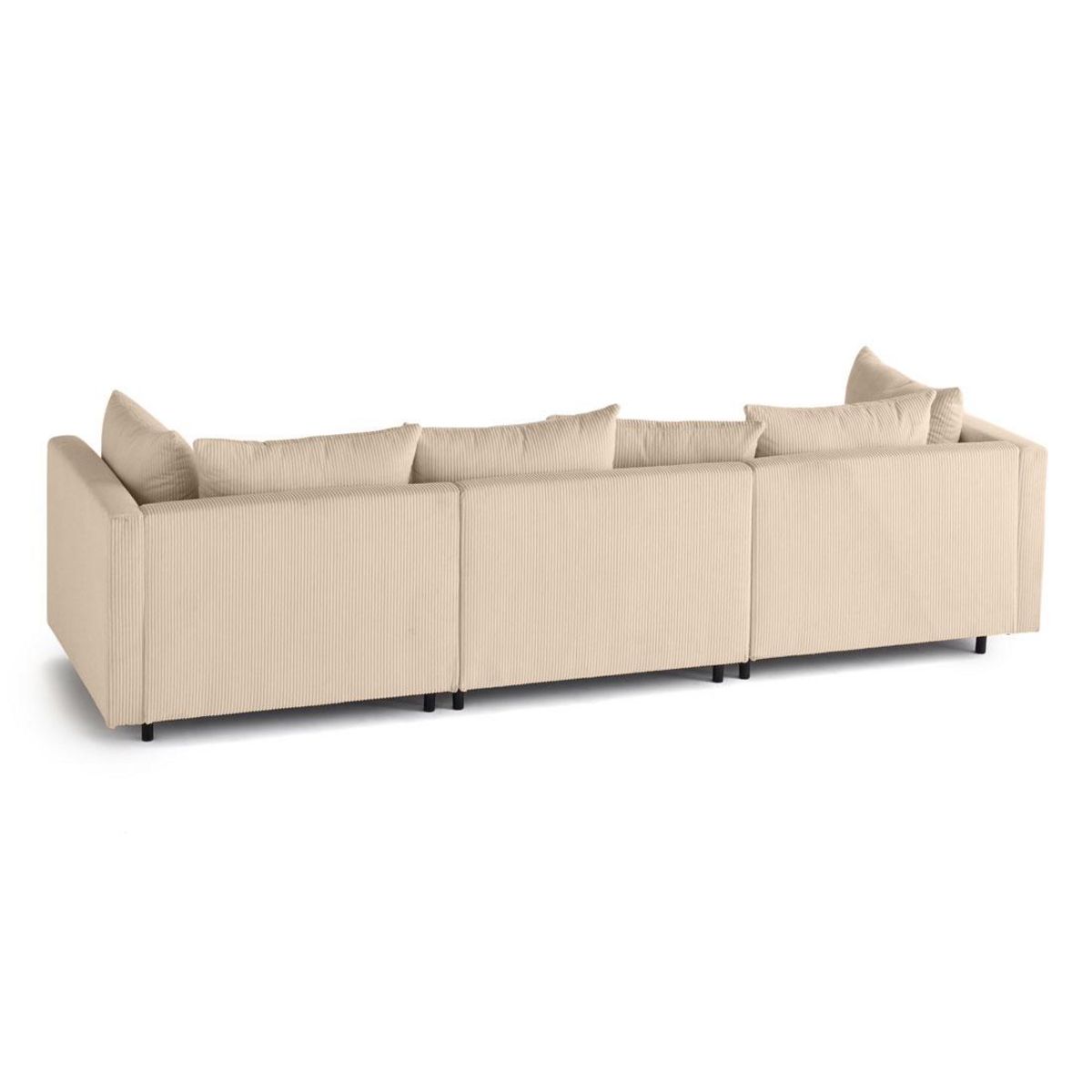 LISA DESIGN Edinburg - canapé modulable 3 places - velours côtelé