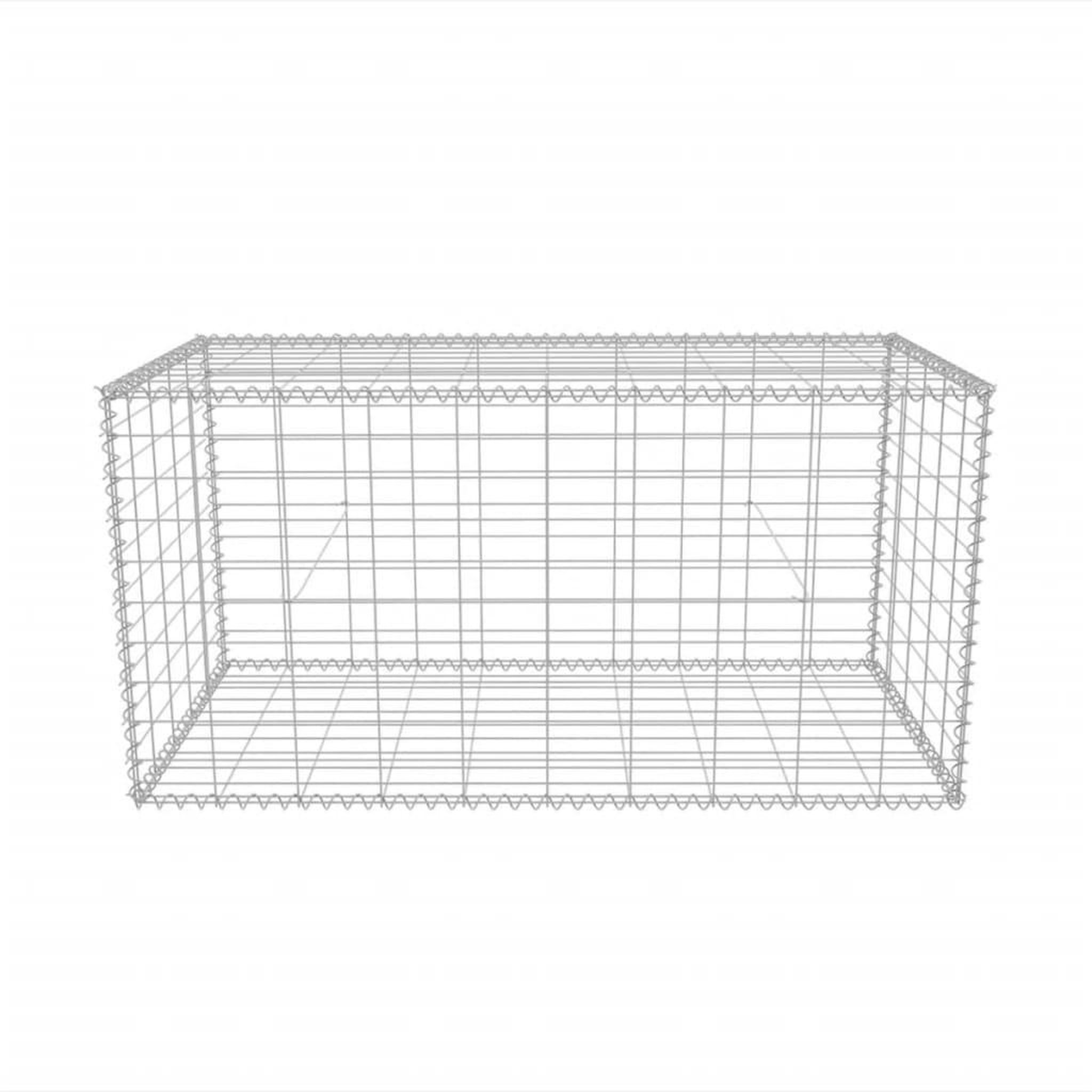 Voir la diapositive 4 : VIDAXL Panier de gabion Acier galvanise 100x50x50 cm