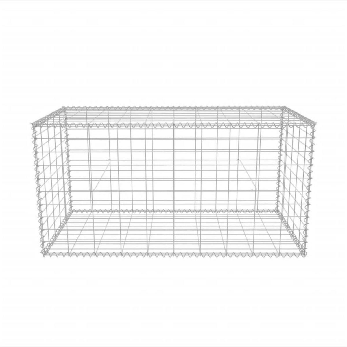 VIDAXL Panier de gabion Acier galvanise 100x50x50 cm