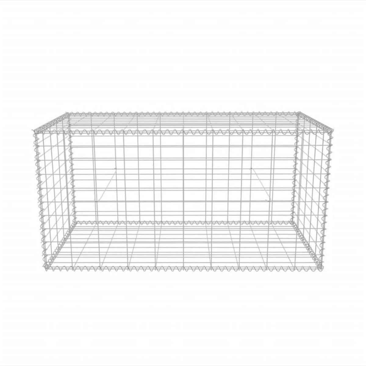 VIDAXL Panier de gabion Acier galvanise 100x50x50 cm