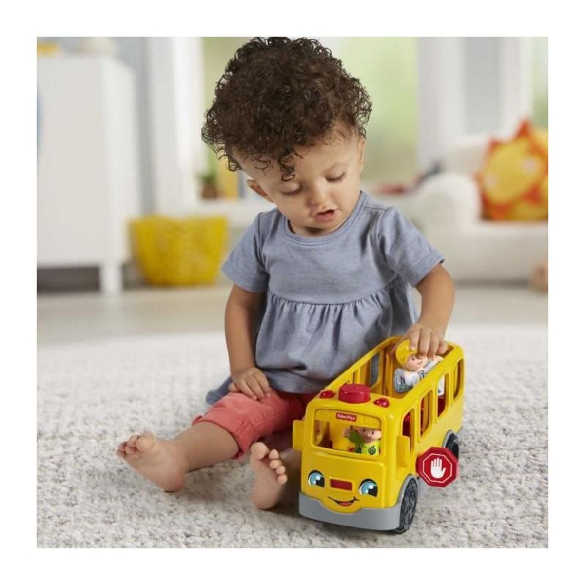 FISHER PRICE LE BUS SCOLAIRE LITTLE PEOPLE - FISHER-PRICE - HJN36 - JOUET FISHER PRICE LITTLE PEOPLE