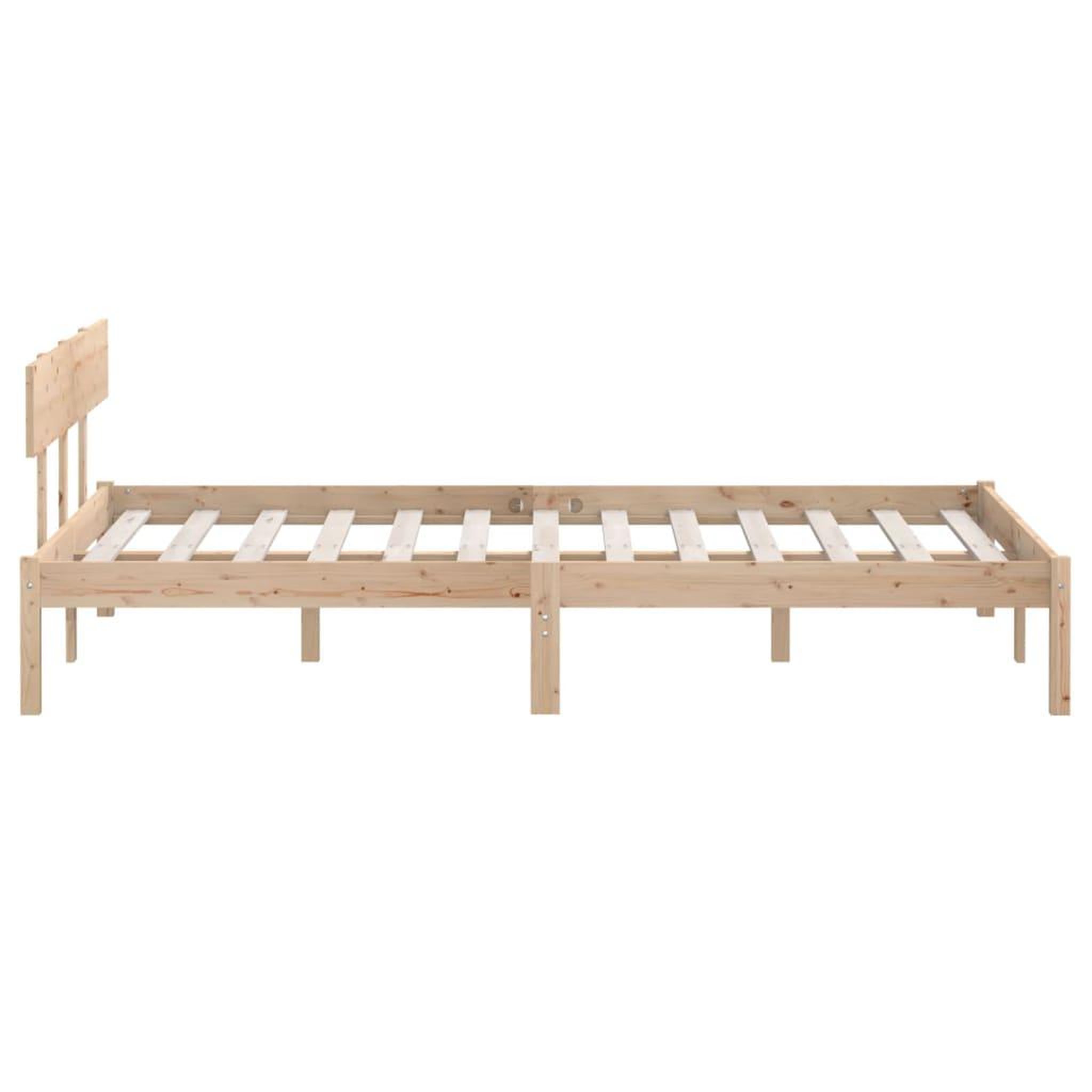 Voir la diapositive 5 : VIDAXL Cadre de lit sans matelas bois massif