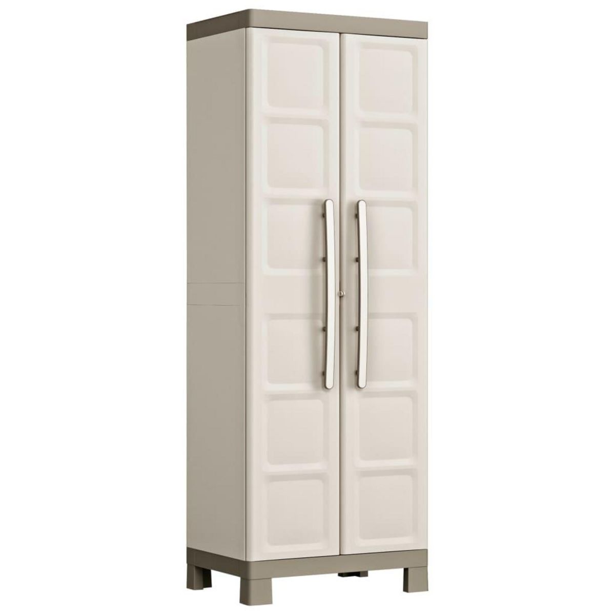 Keter Keter Armoire de rangement polyvalente Excellence Beige et taupe 182cm