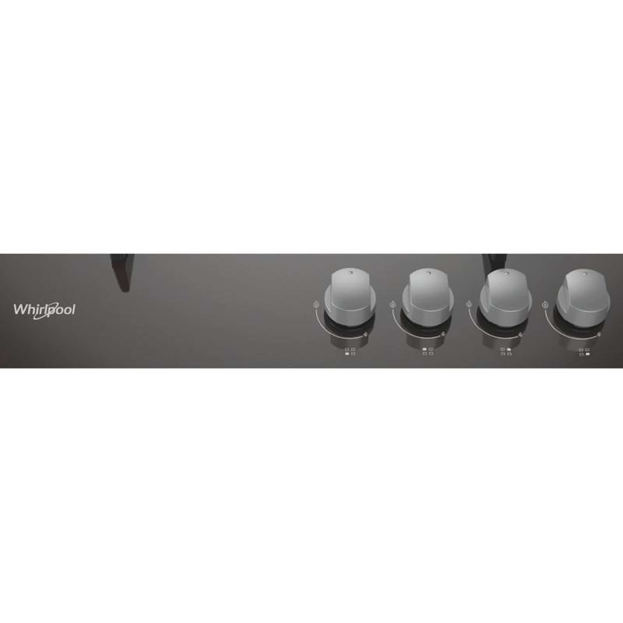 Voir la diapositive 4 : Whirlpool Table de cuisson gaz 60cm 4 feux noir - agr555mrfr