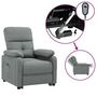 Voir la diapositive 2 : VIDAXL Fauteuil inclinable electrique Gris fonce Tissu