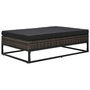 Voir la diapositive 4 : VIDAXL Salon de jardin 5 pcs avec coussins Resine tressee Gris