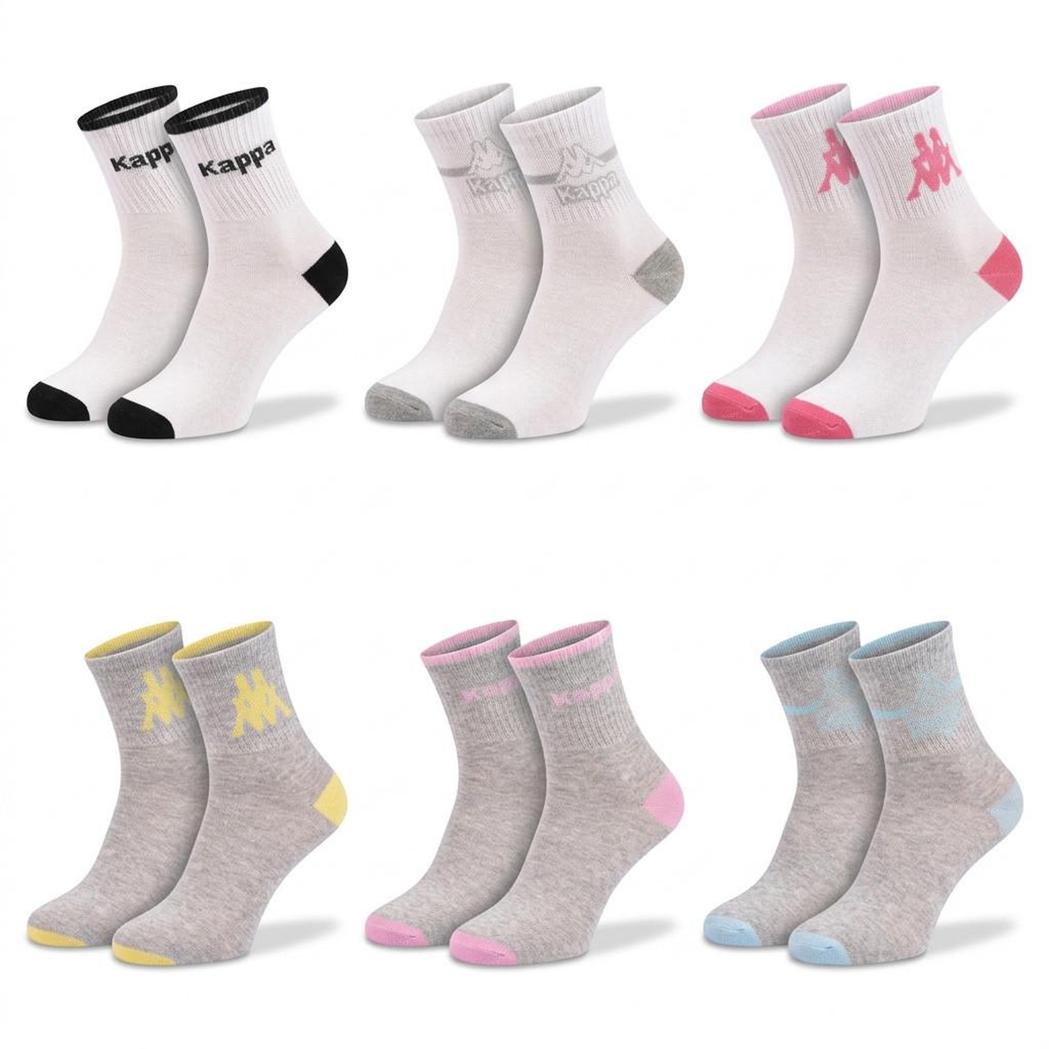 Voir la diapositive 1 : KAPPA Pack de Chaussettes Femme Quarter KAPPA (Lot de 6)