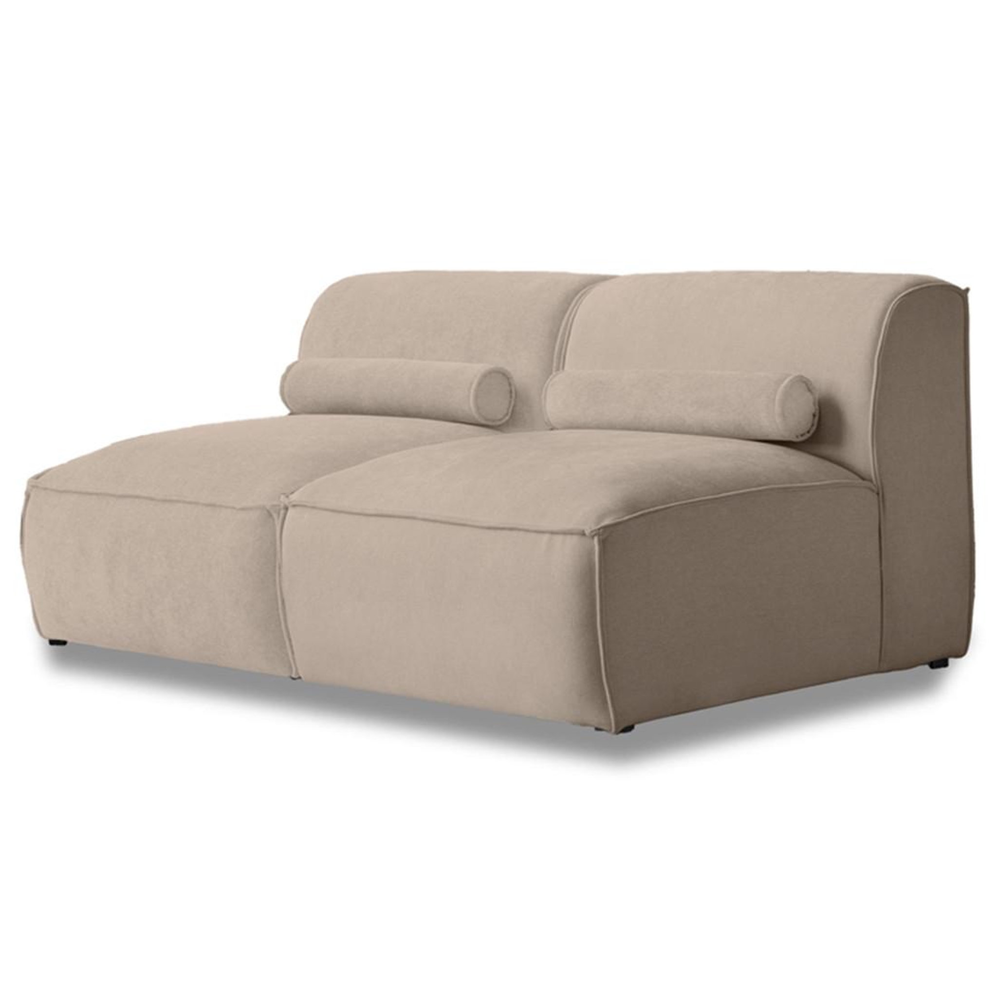 Voir la diapositive 1 : BEST MOBILIER Felix - canapé modulable 2 places en tissu texturé