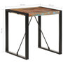 Voir la diapositive 6 : VIDAXL Table a manger 70x70x75 cm Bois de recuperation massif