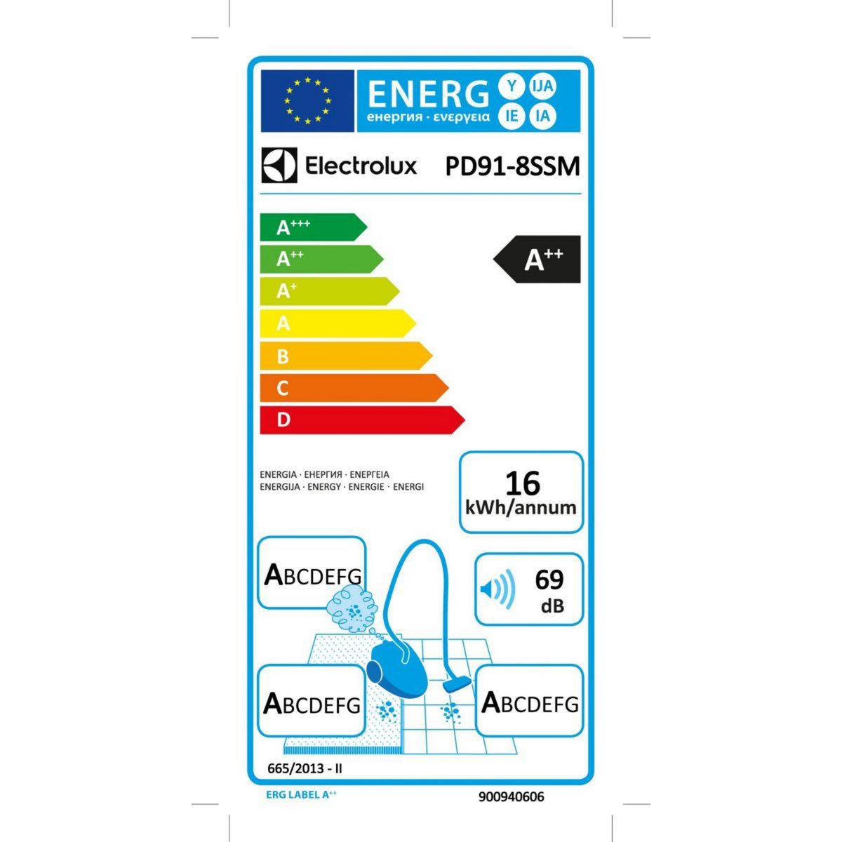 ELECTROLUX Aspirateur avec sac PureD9 PD91-8SSM