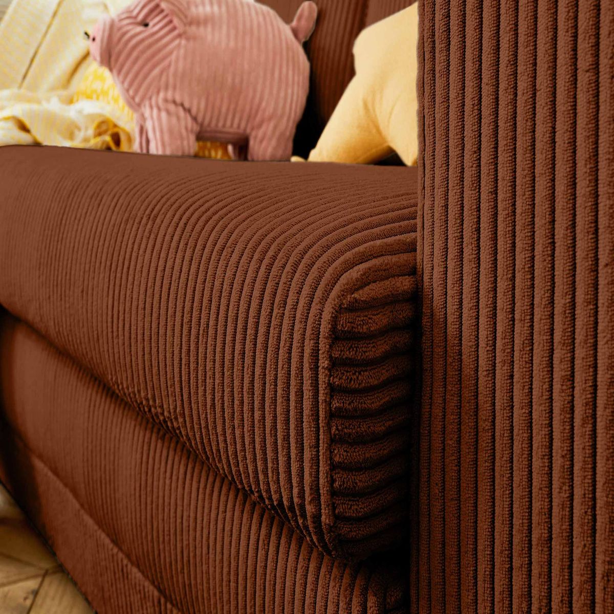 BEST MOBILIER Marilia - canapé 2 places - convertible déplimousse - en velours côtelé